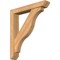 Ekena Millwork Funston Slat Smooth Bracket w/ Offset Brace, Western Red Cedar, 5 1/2"W x 32"D x 36"H BKT0604X32X36FST06SWR - alternate 1